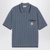 Carhartt WIP S/S Ramsey Polo Velvet Blue/Deep Night