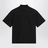 Carhartt WIP S/S Postal Zip Shirt in poly-cotton, black