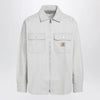 Carhartt WIP Mercer striped cotton shirt jacket in white