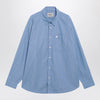 Carhartt WIP Keene long-sleeve shirt in cotton poplin, Keen Stripe/Curacao