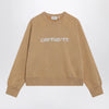 Carhartt WIP Women’s Painter sweatshirt in brushed cotton, brown