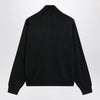 Carhartt WIP Black cotton knit zip cardigan sweatshirt