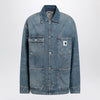 Carhartt WIP OG Michigan jacket in blue destroyed denim