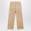 Carhartt WIP Women’s Brandon Double Knee wide-leg canvas pants in dusty brown