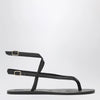 Manebí Black smooth leather crossover sandals
