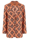 Alberto Biani Tie Print Blazer