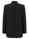 Alberto Biani Pinstripe Flannel Blazer