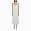 IVY OAK Noel light aqua satin dress