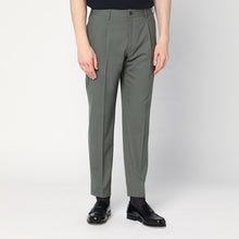  Santaniello Green wool blend trousers