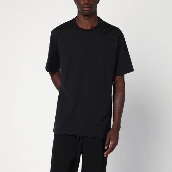 adidas Y-3 Black cotton T-shirt with logo