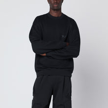  adidas Y-3 Black crewneck sweatshirt with logo