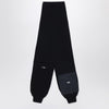 adidas Y-3 Black wool and nylon scarf with sleeves