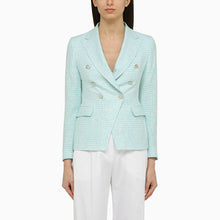  Tagliatore Light blue double-breasted jacket
