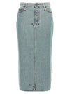 Moschino Rivets Denim Skirt
