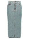Moschino Rivets Denim Skirt
