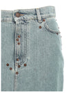 Moschino Rivets Denim Skirt