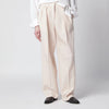 Jil Sander Ivory wool gabardine trousers