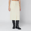 Jil Sander Vanilla-coloured wool skirt