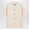 Jil Sander Ivory silk blend shirt jacket