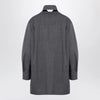 Jil Sander Grey wool shirt with scarf