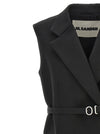 Jil Sander Belt Wool Vest