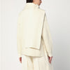 Jil Sander Ivory sweater in wool with scarf