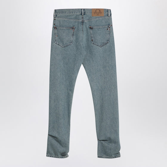 Moschino Light blue denim jeans with rivets