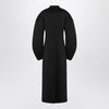 Jil Sander Black double-breasted coat in virgin wool
