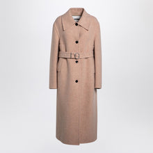  Jil Sander Pink granite wool coat
