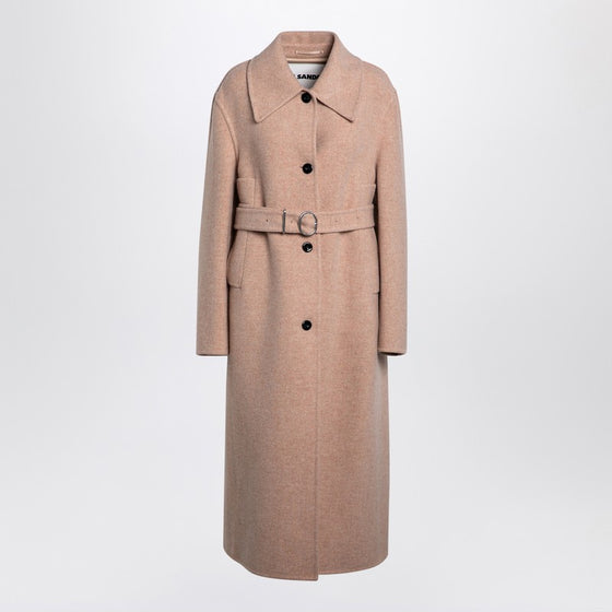 Jil Sander Pink granite wool coat