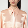 Jil Sander Shirt with pink tie in shiny viscose blend