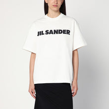  Jil Sander White wide t-shirt with logo