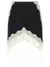 Jil Sander Organza Lace Wool Skirt