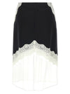 Jil Sander Organza Lace Wool Skirt