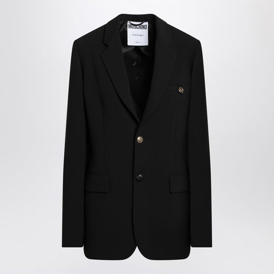 Moschino Black single-breasted jacket