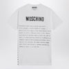 Moschino White cotton T-shirt with logo