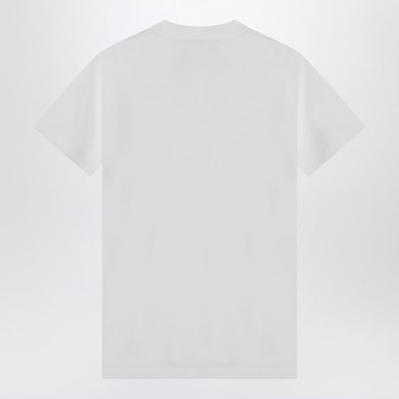 Moschino White cotton T-shirt with logo