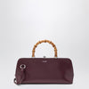 Jil Sander Small Goji Bamboo bag in burgundy