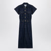 GANNI Blue midi dress in organic denim