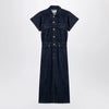 GANNI Blue midi dress in organic denim