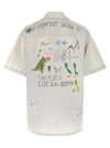 Maison Mihara Yasuhiro Graffiti Print Shirt