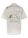 Maison Mihara Yasuhiro Graffiti Print Shirt