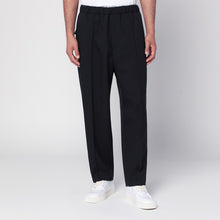  Jil Sander Midnight blue pants in technical gabardine