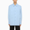 Jil Sander Light blue oversize shirt with pockets