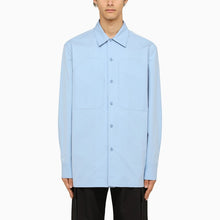  Jil Sander Light blue oversize shirt with pockets