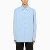Jil Sander Light blue oversize shirt with pockets
