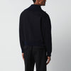 Jil Sander Navy blue half-zip sweatshirt