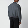 Jil Sander Grey cotton zip-up bomber jacket
