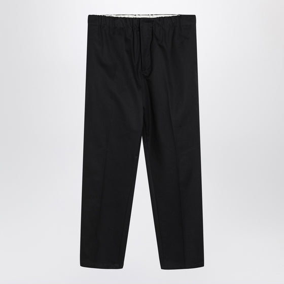 Jil Sander Navy blue cotton pants