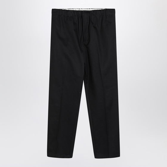 Jil Sander Navy blue cotton pants